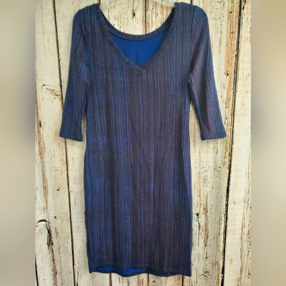Philosophy Republic Clothing‎ Women's Small V-Neck 3/4 Sleeve Shift Dress NEW